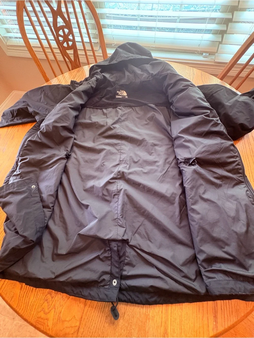 The North Face HyVent Rain Jacket Mens XXL Light Coat Black Waterproof